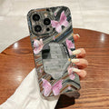 Dreamy Glam Butterfly Mirror iPhone Case – Soft Glam Style & Full Protection