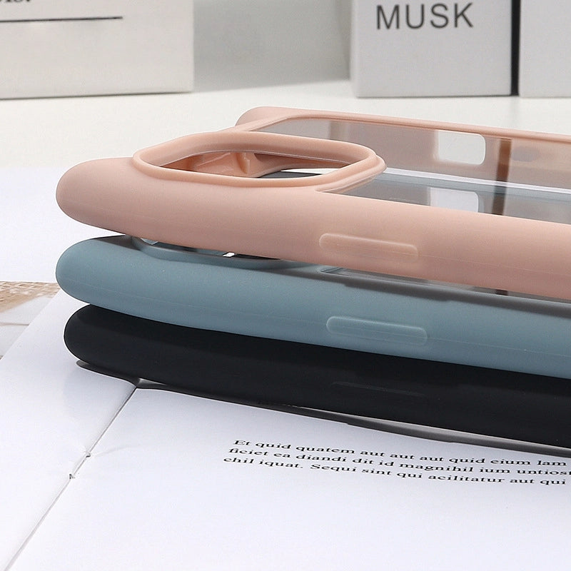 Cat Ear Clear Case for iPhone – Anti-Yellow, Shockproof Bumper, Cute Soft Silicone Protective Cover