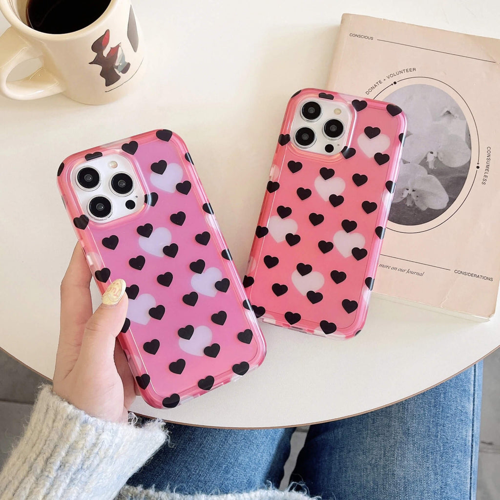 Color Shift Heart iPhone Case – Moves with Light, Looks Better Every Time